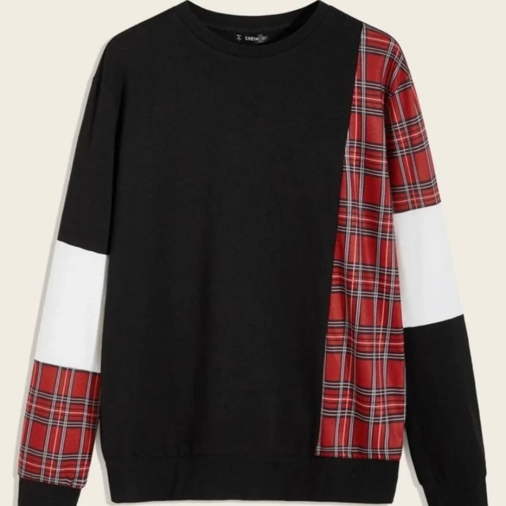 Pajama Plaid Pullover (Mens S)